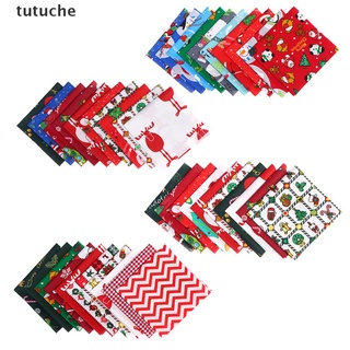 Tutuche 10pcs 25x25cm Christmas Cotton Cloth Sewing Fabric for DIY Handmade Material CO (6)