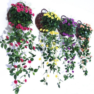 cm artificiales guirnalda de hogar de flores hiedra vid 100 decoración planta rosa seda del hojas falsa