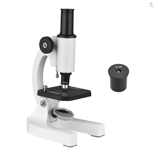 100-200X Microscopio Monocular Compuesto Biológico Con Huygens Ocular Para Escuela En Casa Laboratorio De Educación Biológica Piezas De Máquina De Texto Estudiantes Niños Adultos (1)