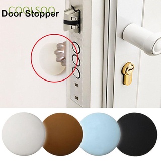 COOLSOO Rubber Door Handle Stopper Anti-slip Sticker Bumper Wall Protector Buffer Doorknob Silicone Crash Pad Self Adhesive/Multicolor