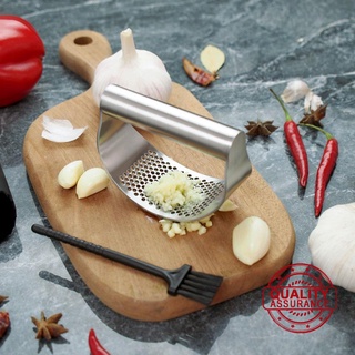 prensa manual de ajo de acero inoxidable multifunción trituradora de molienda exprimidor de cocina ajo j0o7