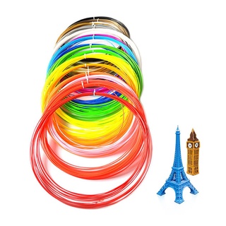【carlightsax】3D Printing Pen Filament Set 10 Colors Precise 1.75mm Diameter ABS Filament