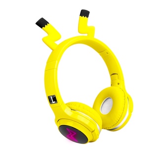Hot-selling wireless Bluetooth 5.0 headset Pikachu joint bilateral stereo surround protection for hearing, with NFC function, support smart display call creat3c (7)