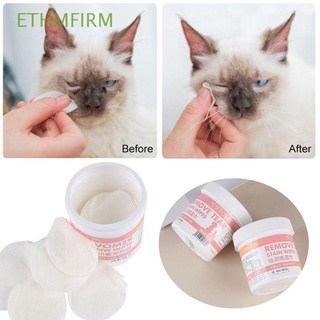 ethmfirm 100pc útiles toallitas de limpieza de ojos toallas de papel limpio toallitas para mascotas suministros de aseo hogar perro y gato vivo removedor de manchas
