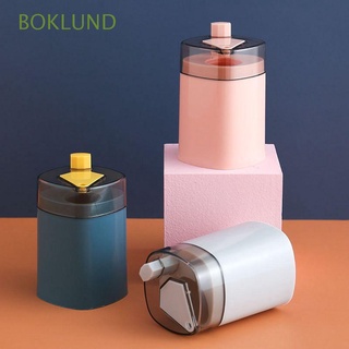 BOKLUND Portable Toothpick Storage Bottle Auto Tooth Care Toothpick Holders Container Kitchen Tool Table Decoration Jar Press Toothpick Box/Multicolor