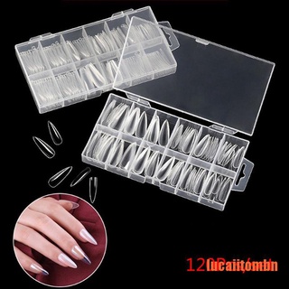 lucai: 120 piezas de gel de uñas de polietileno para uñas de doble forma, extensión de dedo uv builder puntas de uñas