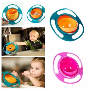 babytoys- niños giratorios a prueba de derrames tazón platos 360 grados sin derrame equilibrio tazón bebé Universal juguetes de alimentación (9)