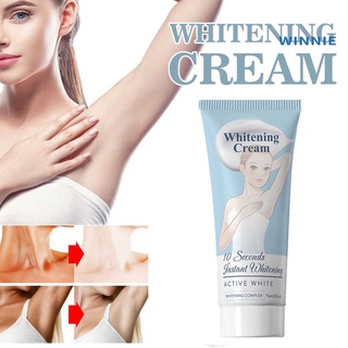 [winnie] 60 ml crema blanqueadora de absorción rápida extracto de leche sintético proteger la piel seca crema para la belleza