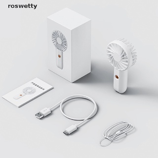 roswetty mini ventilador portátil usb recargable silencioso ventilador de mano escritorio pequeño ventilador de aire co (2)