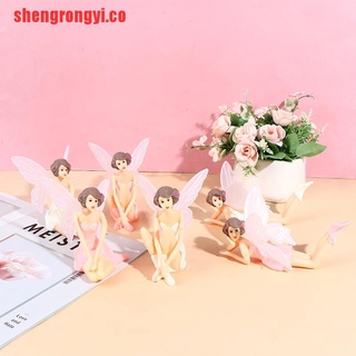 [shengrongyi]3 piezas de flor voladora de hadas DIY MiniatureDesktop decoración de tartas (1)