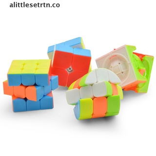 1pcs mini llavero cubo mágico rompecabezas juguete cilindro cubo niños juguete educativo [co] (4)
