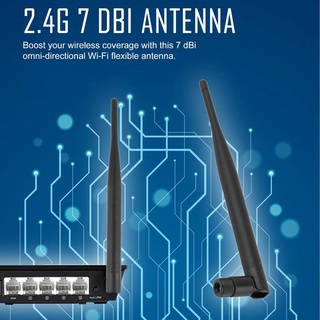 [panzhihuaysfq] 2.4ghz 7dbi antena wifi inalámbrica booster wlan rp-sma f pci tarjeta módem router
