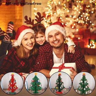 【AFT】 Creative DIY Wooden Christmas Tree Decoration Christmas Gift Ornament Xmas Tree 【Attractivefinetree】