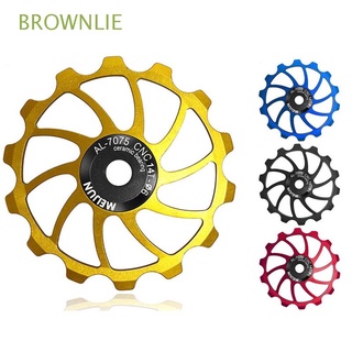BROWNLIE MTB Guide Wheel Mountain Bike Guide Roller Bearing Road Bike Cycling Pulley Wheel Transmission Bicycle Parts Ceramics Rear Derailleur/Multicolor
