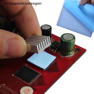 [threegoodstonesgen] 100mmx100mmx1mm Blue Heatsink Cooling Thermal Conductive Silicone Pad