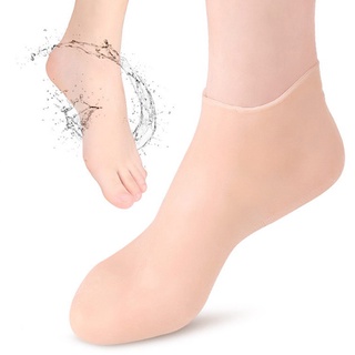 1 Par De Plantillas De Silicona Hidratante Calcetines Tacones Protector Anti Grieta Pie Spa Gel Zapatos Cuidado De Los Pies Pedicura