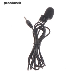 greedancit 3.5mm mini estudio micrófono micrófono clip para pc de escritorio notebook 1.5m co