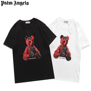 venta caliente pa palm angels camisetas listo stock alta calidad oso impresión cuello redondo camiseta de manga corta top para mujeres/hombres