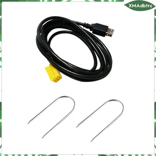 Mini ISO 6Pin Connector USB Adpater Cable For Alfa Romeo Fiat Grande Punto