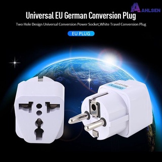 dreamlist universal eu alemán conversión enchufe de dos agujeros diseño universal conversión enchufe de alimentación blanco viaje conversión plug dreamlist