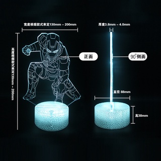 Factory cross-border direct supply drama series Original God peripheral character 3d small night lamp gift touch atmosph