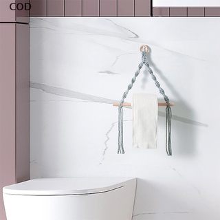[cod] dispensador de papel higiénico tejido a mano para colgar toallas de baño decoración caliente