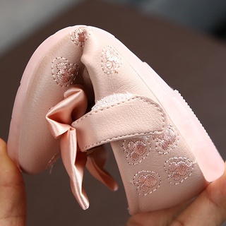 [skic] niños niñas de dibujos animados arco diseño pisos zapatos princesa suela suave zapatos de ballet (5)