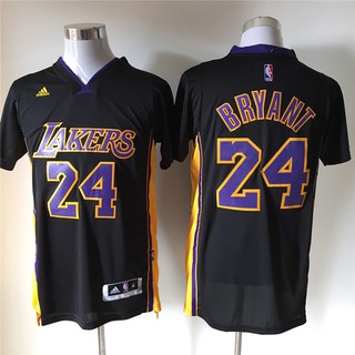Novos Homens Nba Los Angeles Lakers # 24 Kobe Bryant Rev30 Bordado Temporada Preta Basquete Jerseys Camisa De Manga Curta