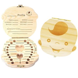 cajas de recuerdos de dientes de bebé de madera de dientes de hadas caja de niños niños titular de almacenamiento de dientes organizador (1)