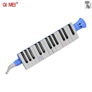 Go QI MEI QM27A 27 teclas Keybokard armónica portátil melódica instrumentos de educación Musical para principiantes estudiantes azul
