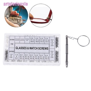 [slo] 1000 pzs Kit de herramientas de reparación de gafas de ojos pequeños tornillos tuercas y destornilladores