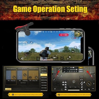 2pcs teléfono móvil juego gatillo Gamepad PUBG botón mango para L1R1 Shooter controlador teclados agarre para IPhone teléfono Android (8)