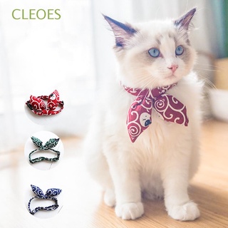 Cleoes estilo gato Collar gatos arco Bowtie accesorios para mascotas perros pequeños moda dibujos animados Chihuahua mascotas productos gatito Collar/Multicolor