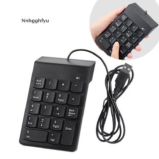 [nnhgghfyu] teclado numérico usb numérico teclado de 18 teclas para laptop deskto pc nueva venta caliente