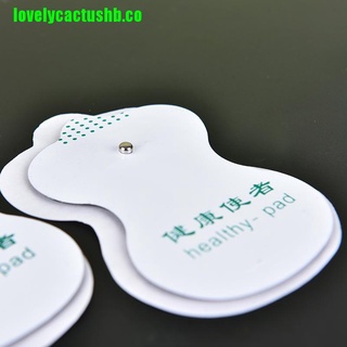[lovelycactus] 10 almohadillas de parche de electrodo blanco para máquina de terapia Digital herramientas de masaje (2)
