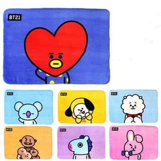 Kpop BTS BT21 - manta de franela de dibujos animados