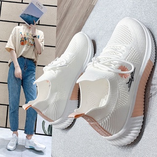 2021 Spring and Summer White Shoes Women's Shoes Korean Version of The New Breathable Mesh Sneakers All-match Thin Section Hollow Mother Shoes (4)