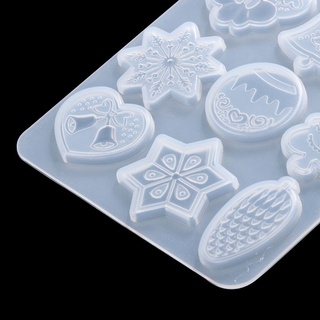 upstop diy moldes de silicona epoxi para hacer joyas, herramientas de árbol de navidad, resina, colgante de copo de nieve (8)