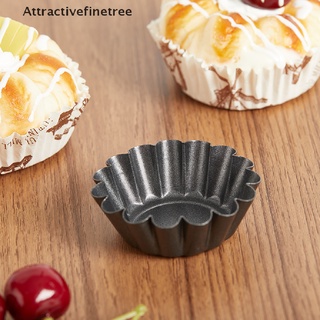 【AFT】 4Pcs/lot Non-stick Tart Quiche Flan Pan Mold Cupcake Egg Tart Baking Mold 【Attractivefinetree】