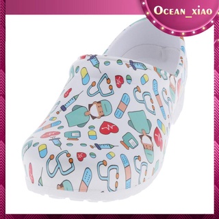 Ocean_xiao 1 Par De zapatos De lactancia con Estampado clásico para correr cómodos cómodos ligeros resistentes al deslizamiento De verano Casual (5)