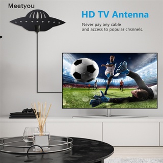[meetyou] antena de tv digital de 960 millas 4k 1080p para dvb-t tv hdtv negro ovni en forma de ovni durable co