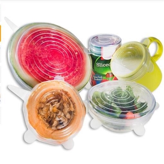 JANE Universal Bowl cubierta de utensilios de cocina reutilizable tapa de silicona envoltura de alimentos fresco mantener sello accesorios de cocina estiramiento de succión/Multicolor (9)