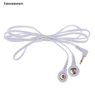 [twoseven] cables de cable de electrodo jack dc head 3,5 mm reemplazo de cables de unidad tens de 2 vías [twoseven]
