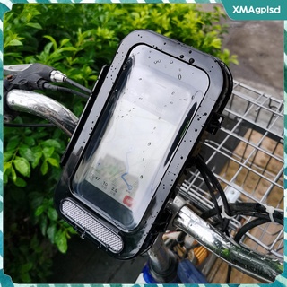 Waterproof Bicycle Motorcycle Handlebar Phone Holder Case 360 Rotation