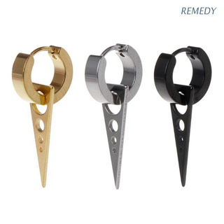 Remedy nuevo diseño 1 pza Punk aretes triangulares creativos a la Moda para mujer hombre joyería De acero De titanio dijes pendientes pendientes De oreja regalo