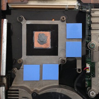 100Pcs 10x10x0.5mm Disipador De Calor Almohadilla Conductora De Silicona Para GPU VGA IC (2)
