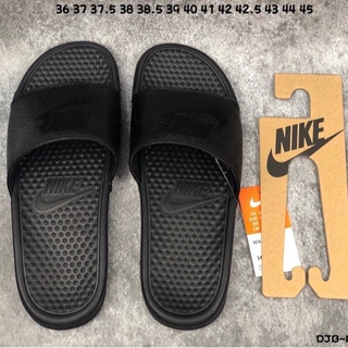 100% Nike nuevas zapatillas planas negras sandalias de verano para hombre y mujer