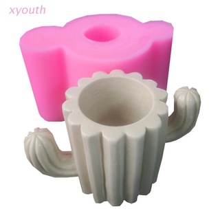 Xy suculenta maceta molde de arte artesanal de silicona jabón artesanía moldes Diy hecho a mano jabón (1)