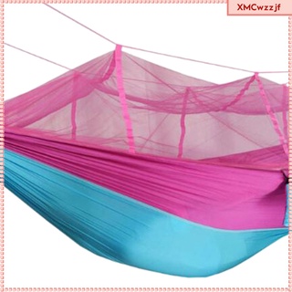 hamaca de camping con red transpirable colgante cama de dormir camping patio trasero (9)