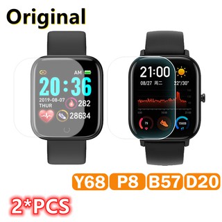 [BDZ] Película Protectora De Pantalla Smartwatch Para Reloj Inteligente Y68 B57 D20 P8 HD Pack 2 Piezas . (1)